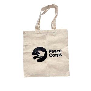 Modern Canvas Peace Corps Eco-Friendly Tote Bag Minimalist